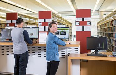 Borrowing material from the library